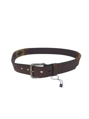 Gaucho Brown Leather Belt 80 cm Sz 31  Embroidered Western Tribal w/Buckle #D16J